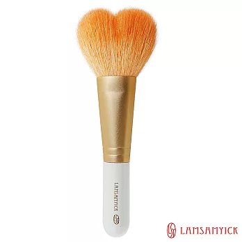 LSY林三益 心型腮紅蜜粉兩用刷/愛心屁屁刷(中橘)