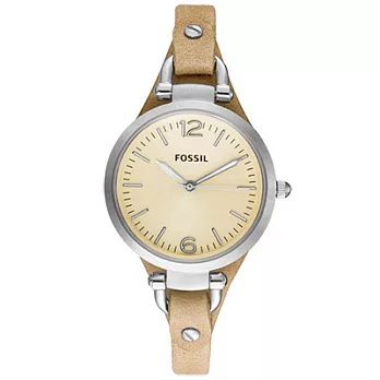 FOSSIL 森林鄉頌時尚都會腕錶(卡其)