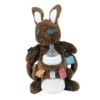荷蘭 Snoozebaby袋鼠寶寶奶瓶布標安撫玩偶