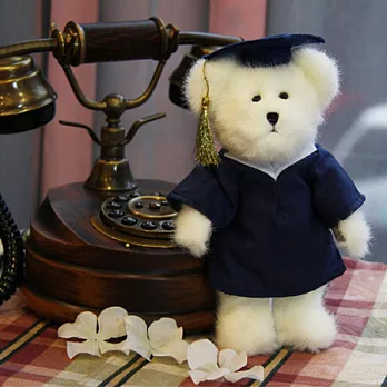 美國Boyds小學生畢業泰迪熊/牛奶白