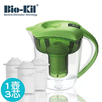 Bio-Kil淨水壺3.5L-原野綠 (含3入裝專用濾芯)原野綠