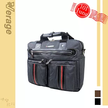 英國【Verage】英倫品味休閒橫式斜側包(大)時尚黑