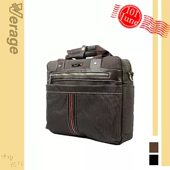 英國【Verage】英倫風休閒橫式斜側包(大)紳士棕