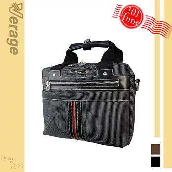 英國【Verage】英倫風休閒橫式斜側包(小)時尚黑