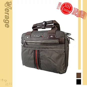 英國【Verage】英倫風休閒橫式斜側包(小)紳士棕