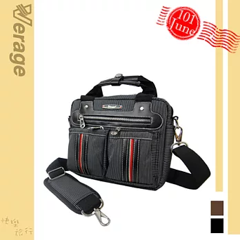 英國【Verage】英倫品味休閒橫式斜側包(小)時尚黑