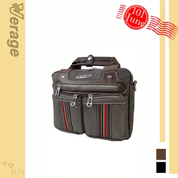 英國【Verage】英倫品味休閒橫式斜側包(小)紳士棕