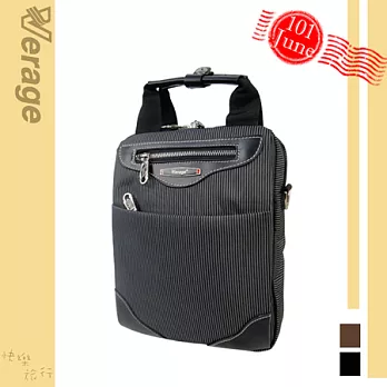 【Verage】英倫紳士直式斜側包(大)時尚黑