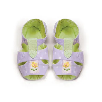 美國Bunnies By The Bay海灣兔,紫小兔棉布小涼鞋,Bloom’s Sweet Water Sandals