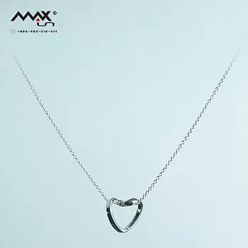 MAXin - TOUCHING　緞帶系列特別紀念款纏綿心鍊項鍊（小）純銀