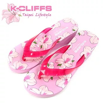 K-Cliffs 城市印象系列夏日夾腳涼鞋粉紅色(M)