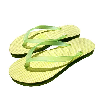 夏日印象系列 螢光夾腳涼鞋黃(M)