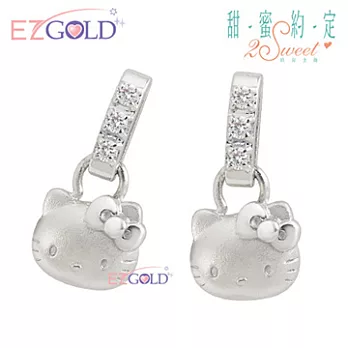 Hello Kitty凱蒂貓 ♥愛閃耀♥ 銀飾耳環