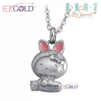 Hello Kitty凱蒂貓 相遇 銀飾墜子