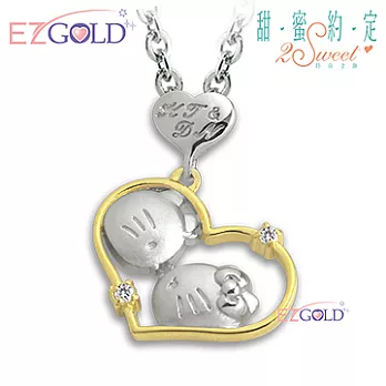 Hello Kitty凱蒂貓 觸動心弦 銀飾墜子