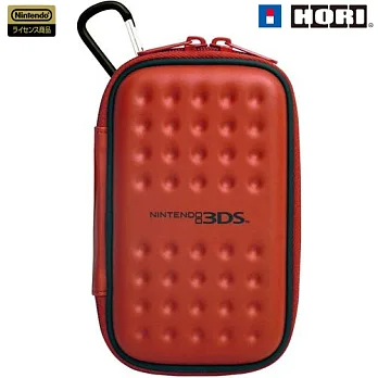 HORI 3DS 掛勾防撞硬殼收納包 - N3DS 週邊3DS-103 紅色