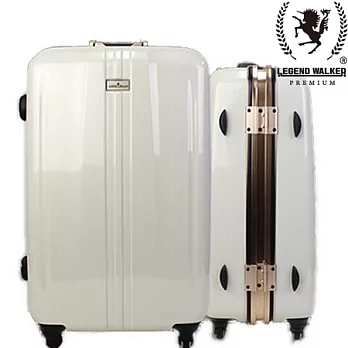 日本LEGEND WALKER 100%PC+ 超輕量旅行箱 6700-72-29吋 (碳纖白)29吋碳纖白