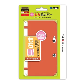 HORI 3DS-LL專用 紅色矽膠保護套 - 3DS-309