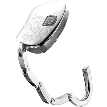 《GO TRAVEL》花繪隨身掛勾(銀)