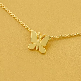 【Dogeared】美國品牌Reminder祈願K金項鍊~好人緣蝴蝶16吋