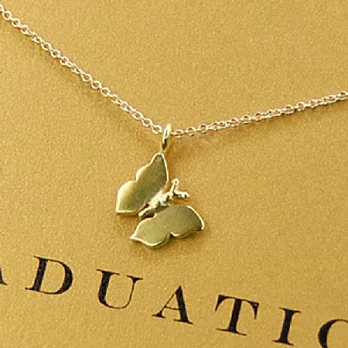 【Dogeared】美國品牌Reminder祈願K金項鍊~皇家蝴蝶16吋