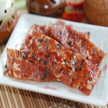 【巨佳食品】黑芝麻杏仁肉乾+厚片蜜汁肉乾+豬肉條三件組