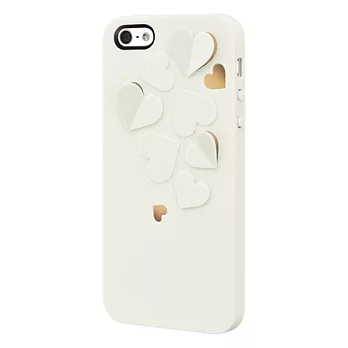 SwitchEasy Kirigami iPhone5剪紙工藝立體浮雕保護殼-白色(愛戀心)