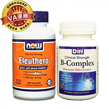 《NOW健而婷》活力充沛套組 (強效B群 +刺五加)