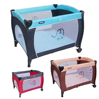 【EMC】POPO遊戲床+雙層床板&尿布架(3色可選)經典藍