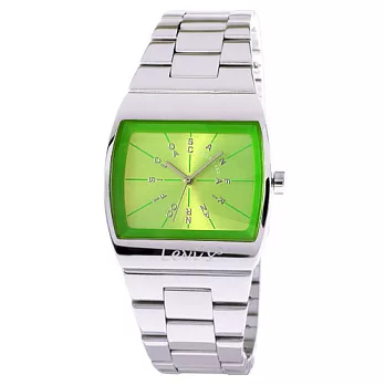 LEVI’S 英文時標不鏽鋼腕錶-綠無