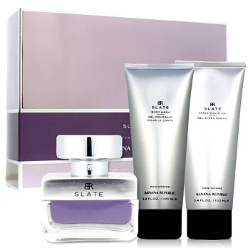 Banana Republic 清新男性淡香水精選組(淡香水50ml+沐浴精100ml+鬍後凝露100ml)