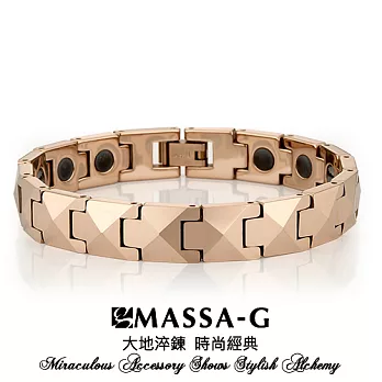MASSA-G Deco系列《純色年代-玫瑰金》鎢鋼手環