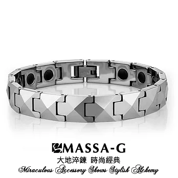 MASSA-G Deco系列《純色年代-銀》鎢鋼手環