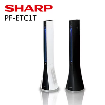 SHARP PF-ETC1T 夏寶 自動除菌離子美肌清淨扇風機(黑)【公司貨】.