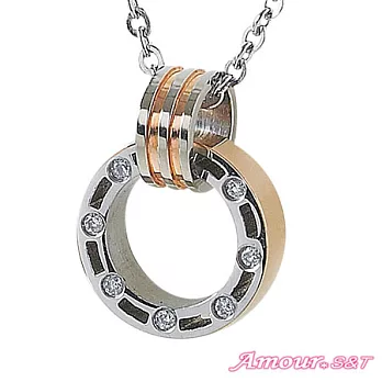 AmourS&T艾摩兒 愛轉動 鋼項鍊(女)金色