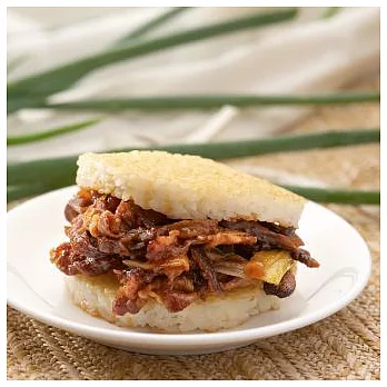 洋菇豚燒米漢堡*5顆