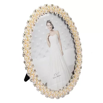 hongfa 5X7手工合金珍珠橢圓相框