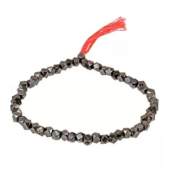 【SHASHI】美國品牌Nugget Stretch彈性金塊幸運手鍊灰銀珊瑚橘