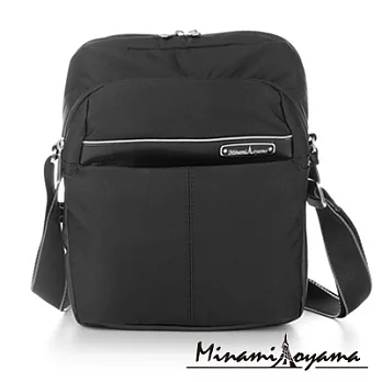 南青山 - 極簡樂活系列直式側背包-MI00J01黑