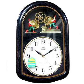 【 ORIENT東方時計】小精靈音樂報時KL-083時鐘(黑色)