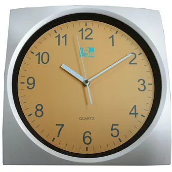 【 ORIENT東方時計】 BIBA系列-藝術居家方型生活掛鐘-BW265(橘色)