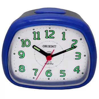 【 ORIENT東方時計】夜光鬧鐘-AQ216(藍色)