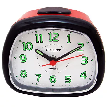 【 ORIENT東方時計】夜光鬧鐘-AQ216(紅白)