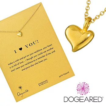 【Dogeared】美國品牌Reminder祈願K金項鍊~跳動愛心16吋
