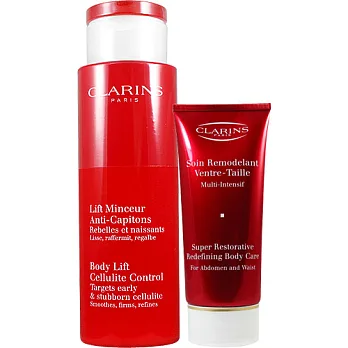 CLARINS 克蘭詩 紅魔塑勻體精華(200ml)送呼拉小腹霜(75ml)