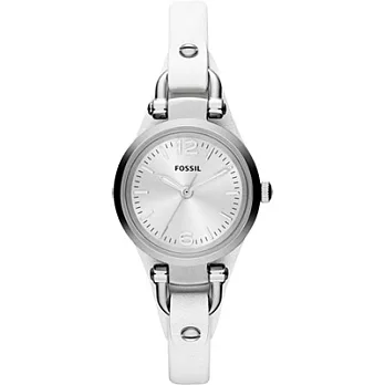 FOSSIL 森林鄉頌時尚都會腕錶(銀-小)