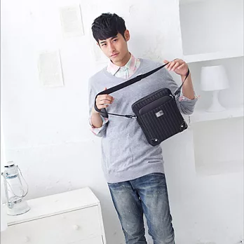 【金安德森】強調工作風 拉鏈式魅力方形包 (黑色)KA-81201-1