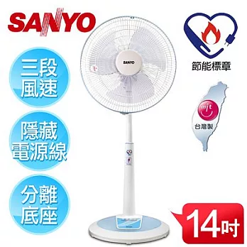 【SANYO台灣三洋】14吋機械式立扇/EF-1408S