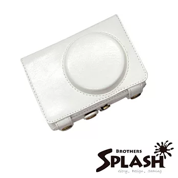 SPLASH 手工皮套 For CASIO ZR1000 專用 (兩件式) 白