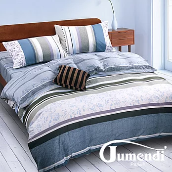 【Jumendi-爵士風華】台灣製四件式特級純棉床包被套組-雙人